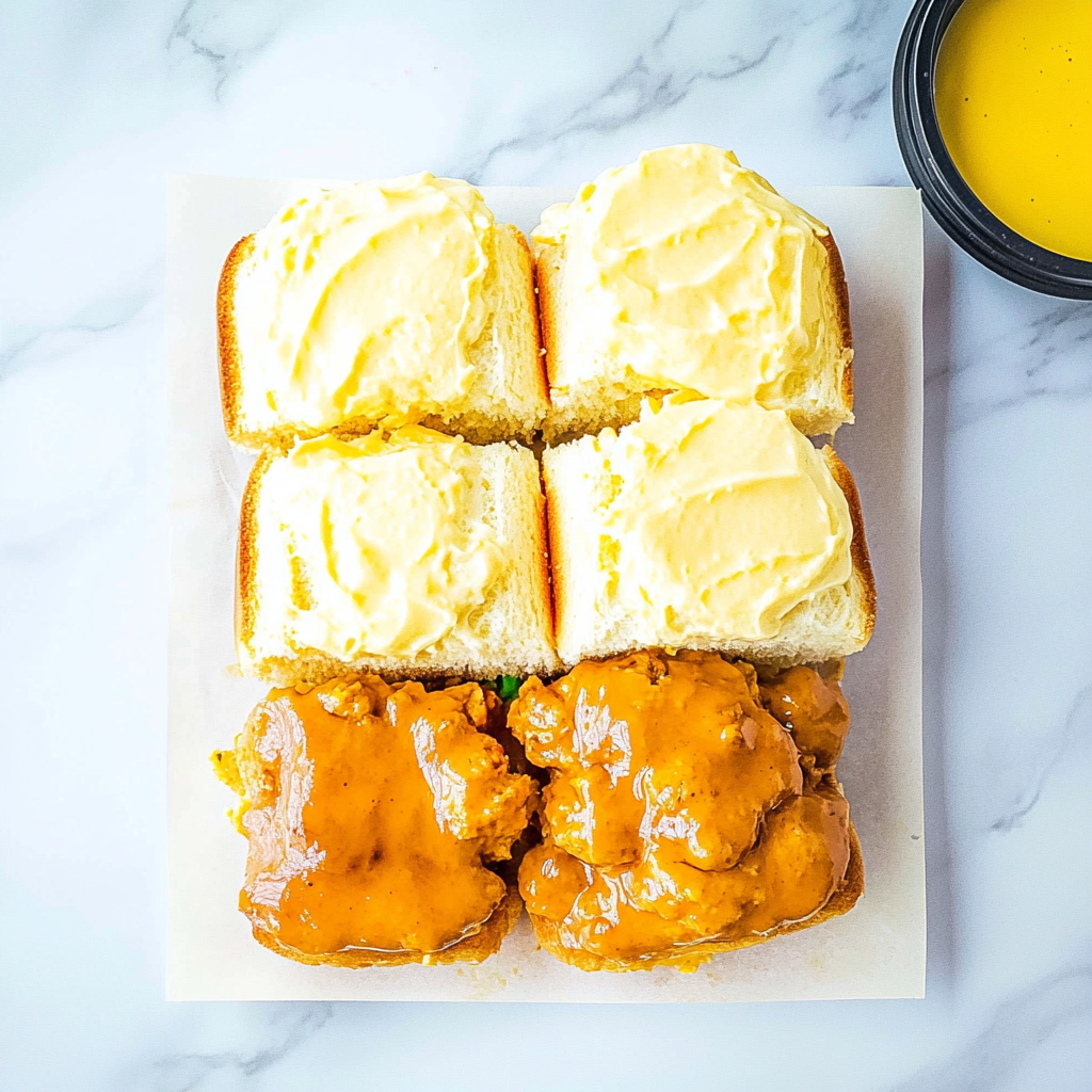 Nashville Hot Honey Butter Chicken Sliders