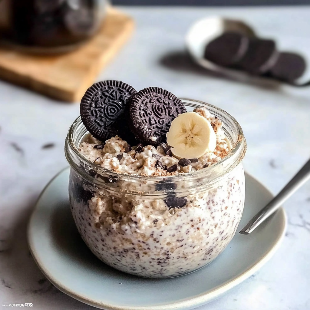 Oreo Overnight Oats
