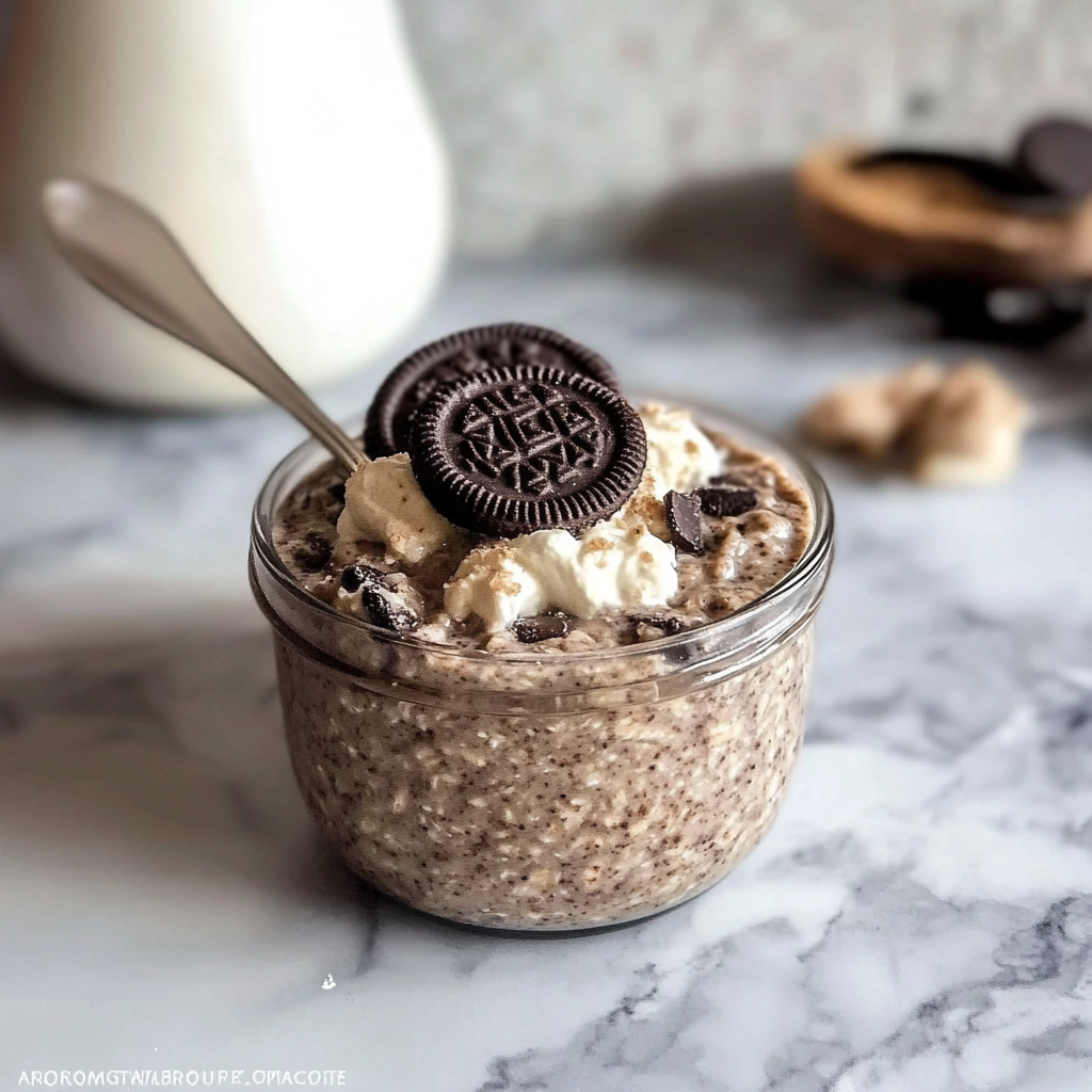 Oreo Overnight Oats