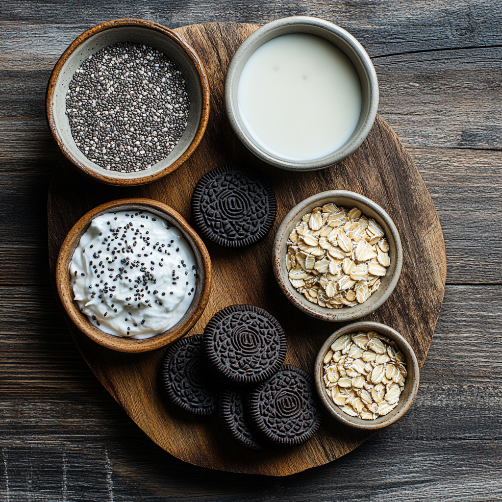 Oreo Overnight Oats ingredients