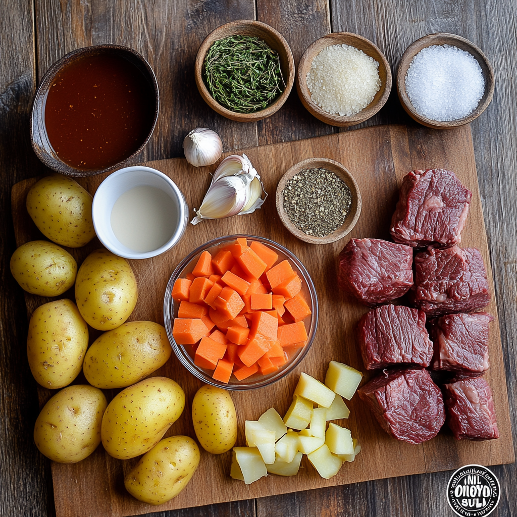 Perfect Slow Cooker Pot Roast ingredients
