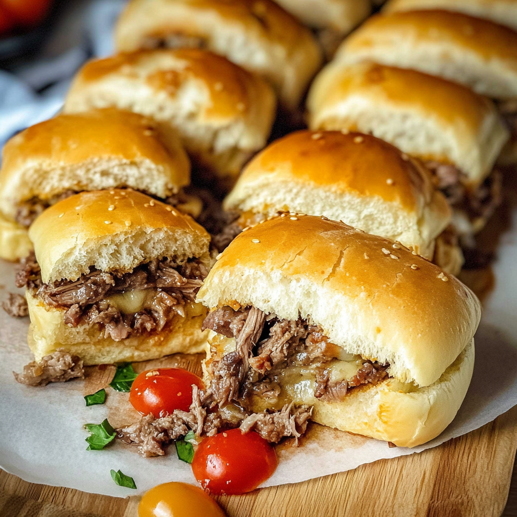 Philly Cheesesteak Sliders