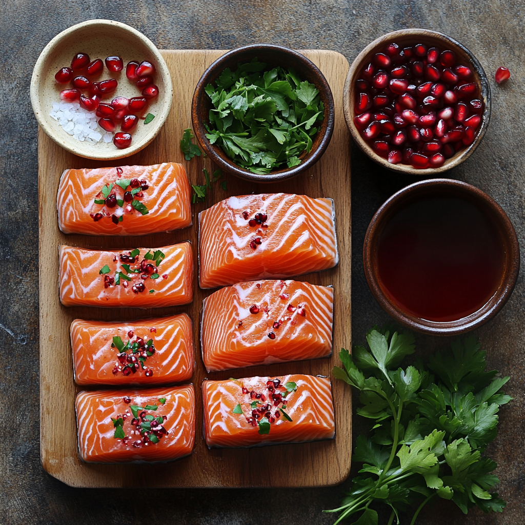 Pomegranate Glazed Salmon ingredients