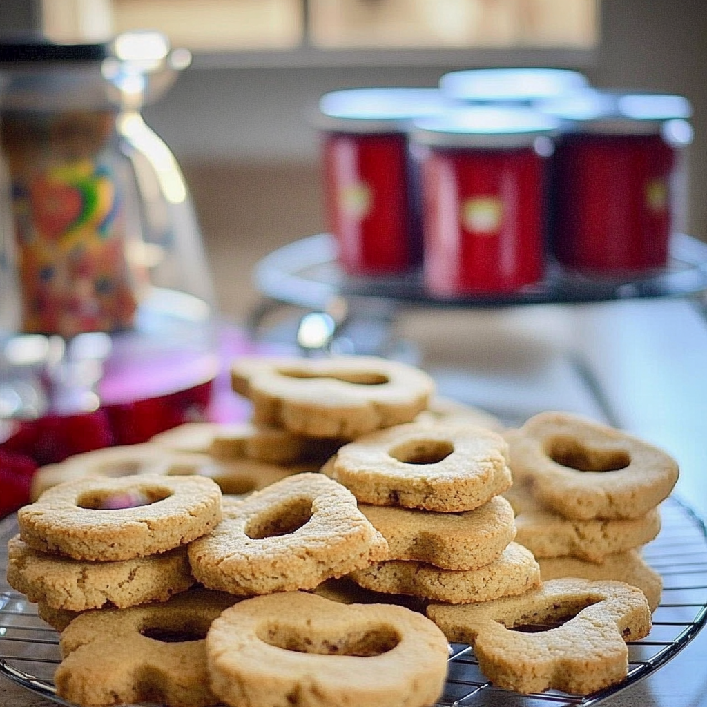 Raspberry Linzer Cookies