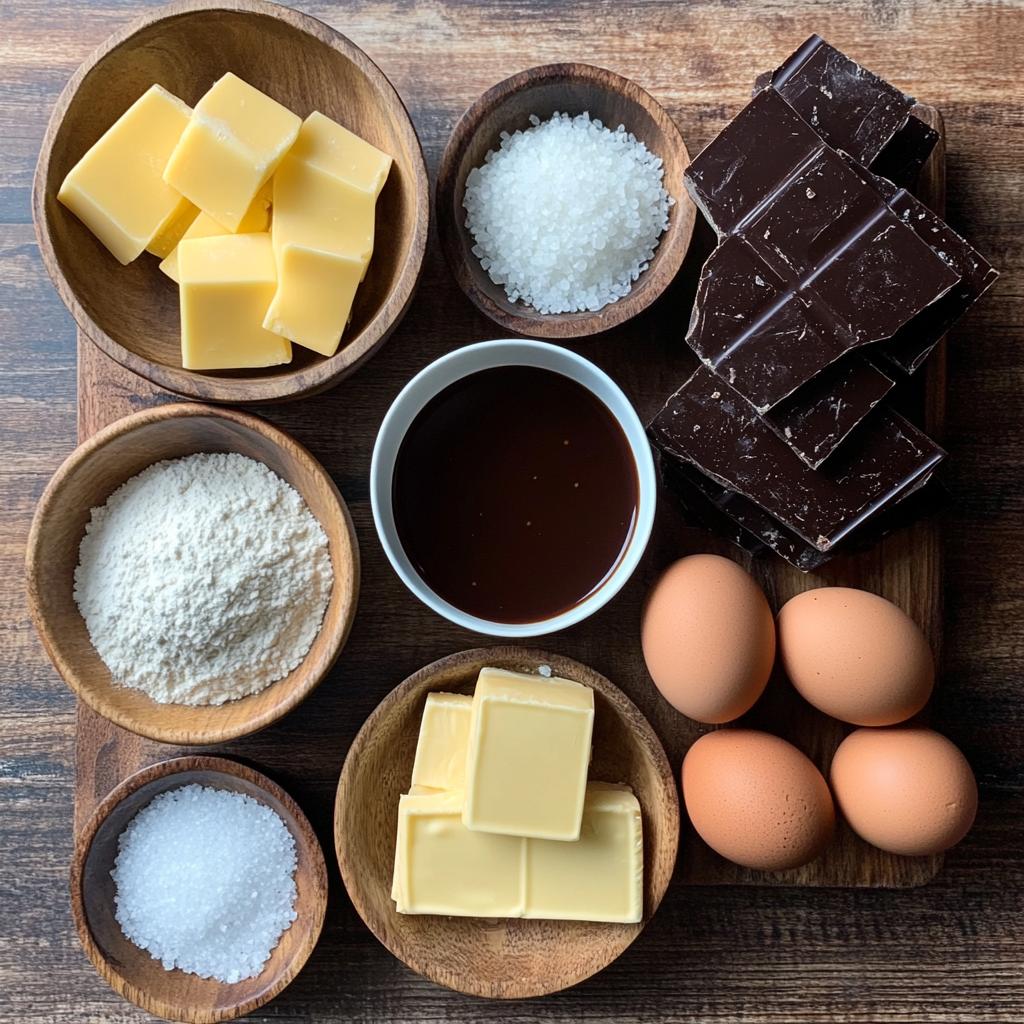 Salted Caramel Brownie Truffles ingredients