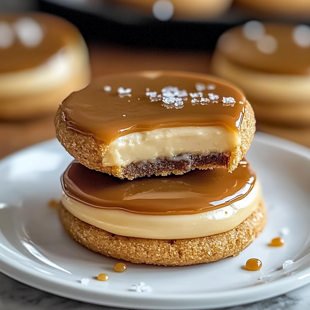 Salted Caramel Cheesecake Cookies