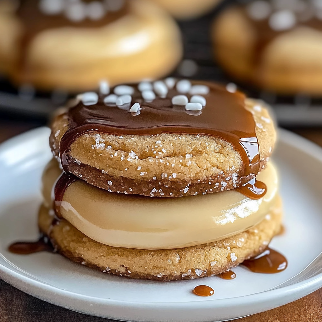 Salted Caramel Cheesecake Cookies