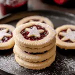 Shortbread Linzer Cookies with Raspberry Jam