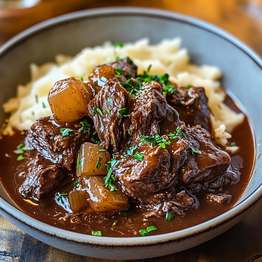 Slow Cooker Beef Manhattan