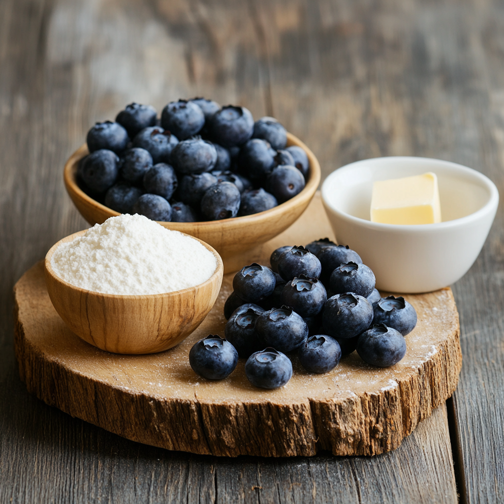 Southern Blueberry Cobbler ingredients