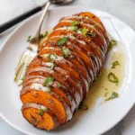 Spiced Hasselback Sweet Potatoes