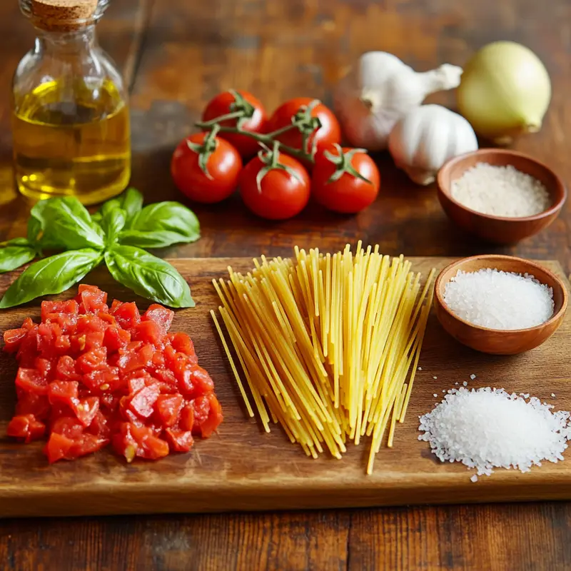 Spooktacular Halloween Spaghetti ingredients