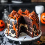 Spooky Halloween Marble Cake
