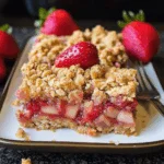 Strawberry Rhubarb Crumb Bars