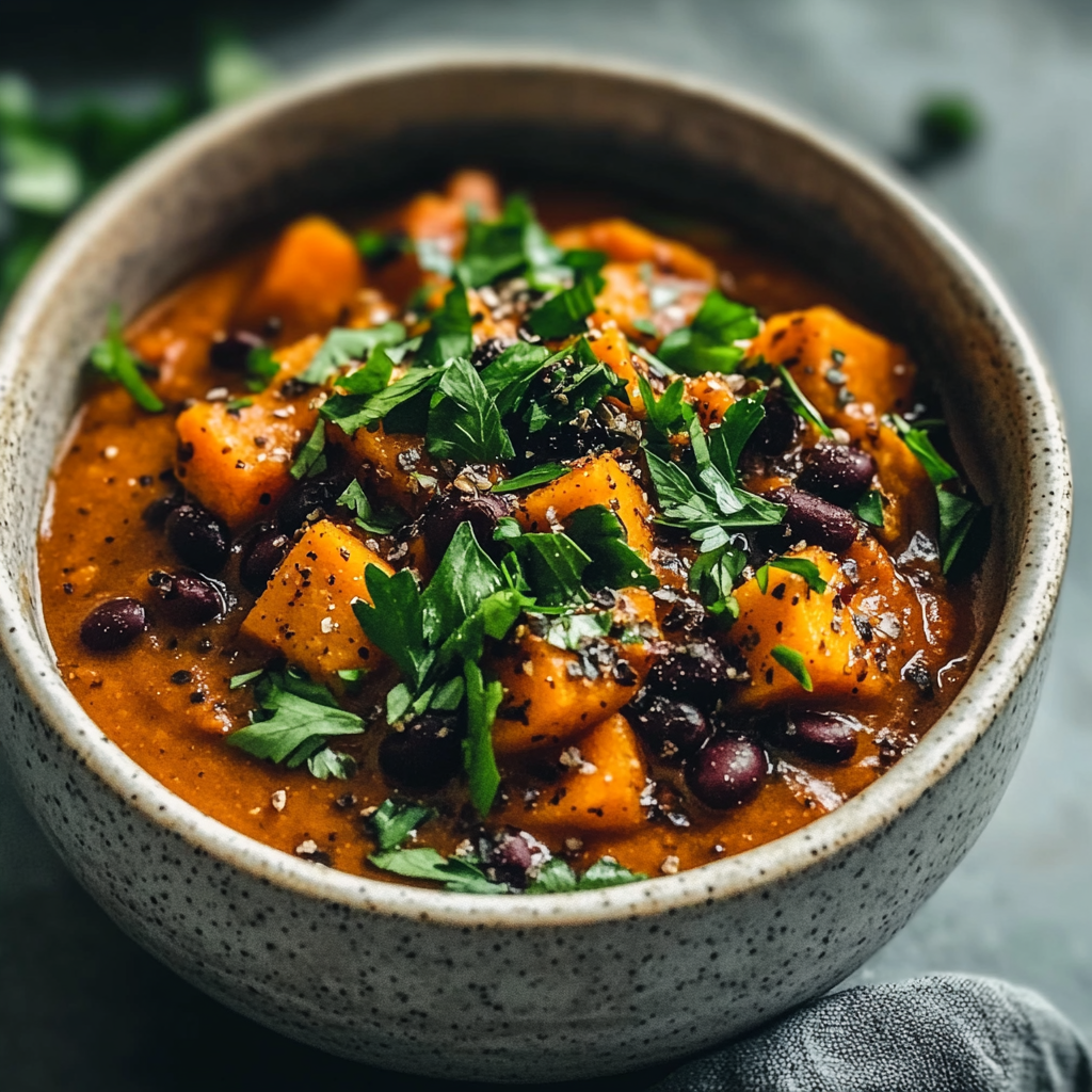 Sweet Potato Black Bean Soup