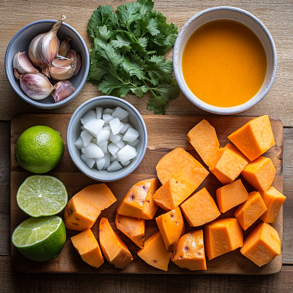 Sweet Potato Curry Soup ingredients
