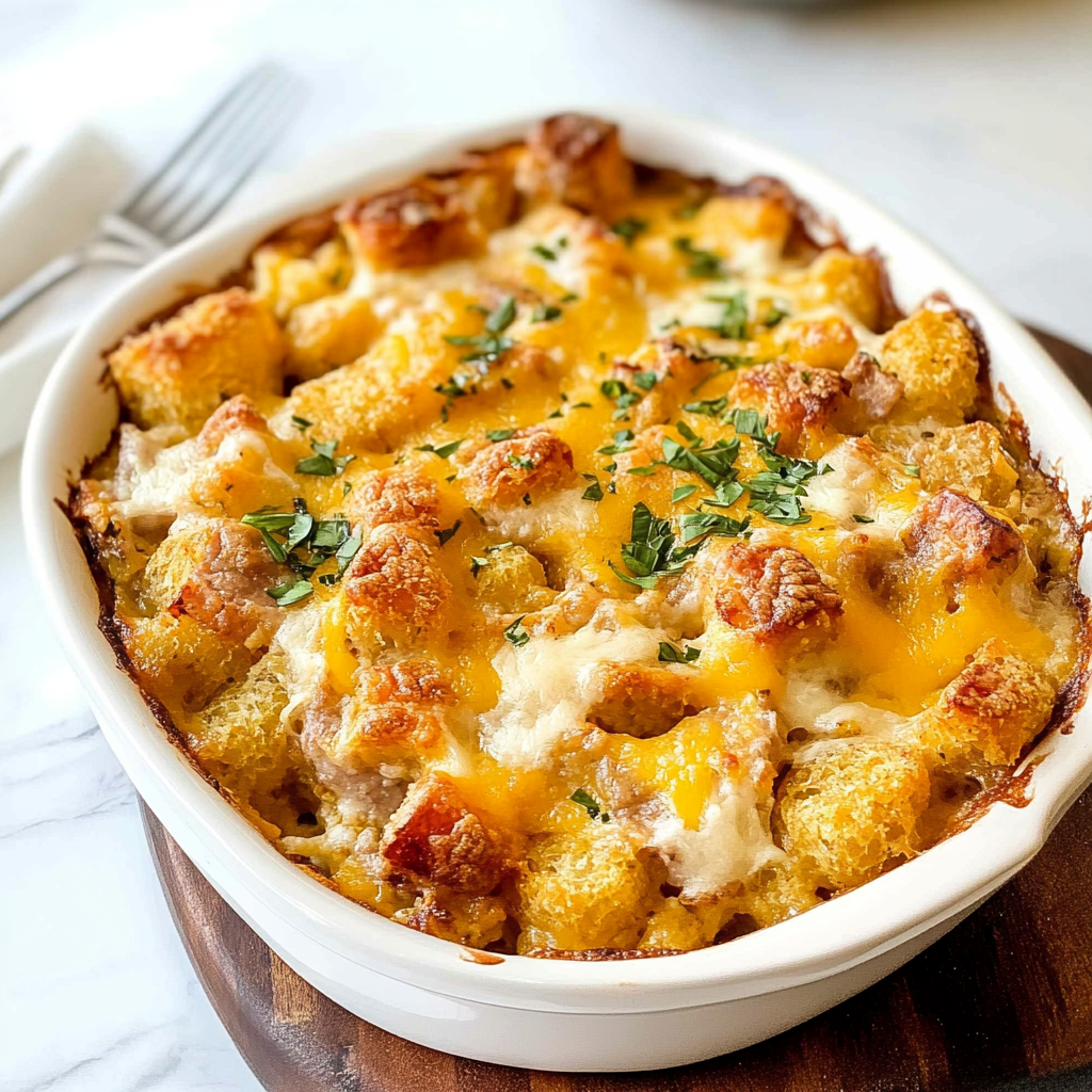 Tater Tot Casserole with Sausage
