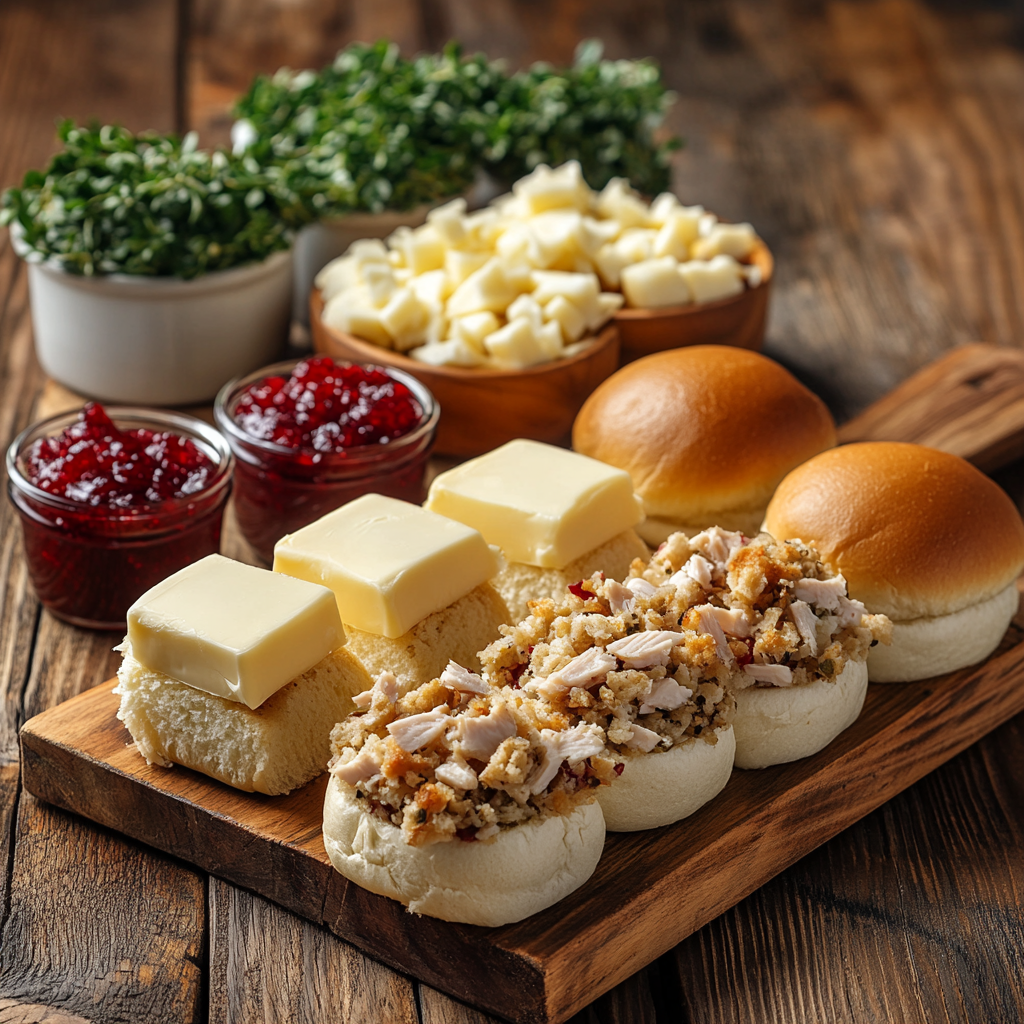 Thanksgiving Leftovers Sliders ingredients