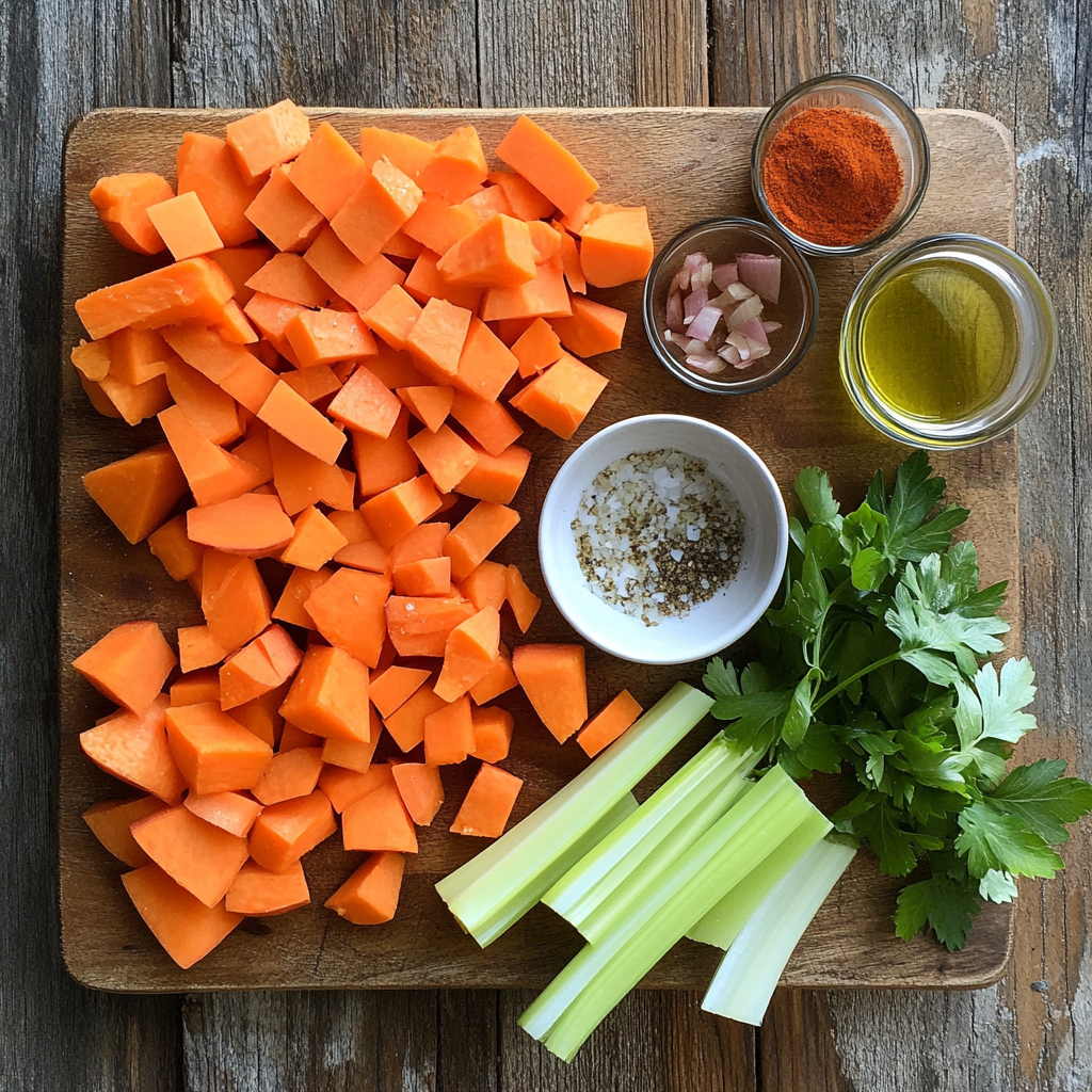 Vegan Sweet Potato Stew ingredients