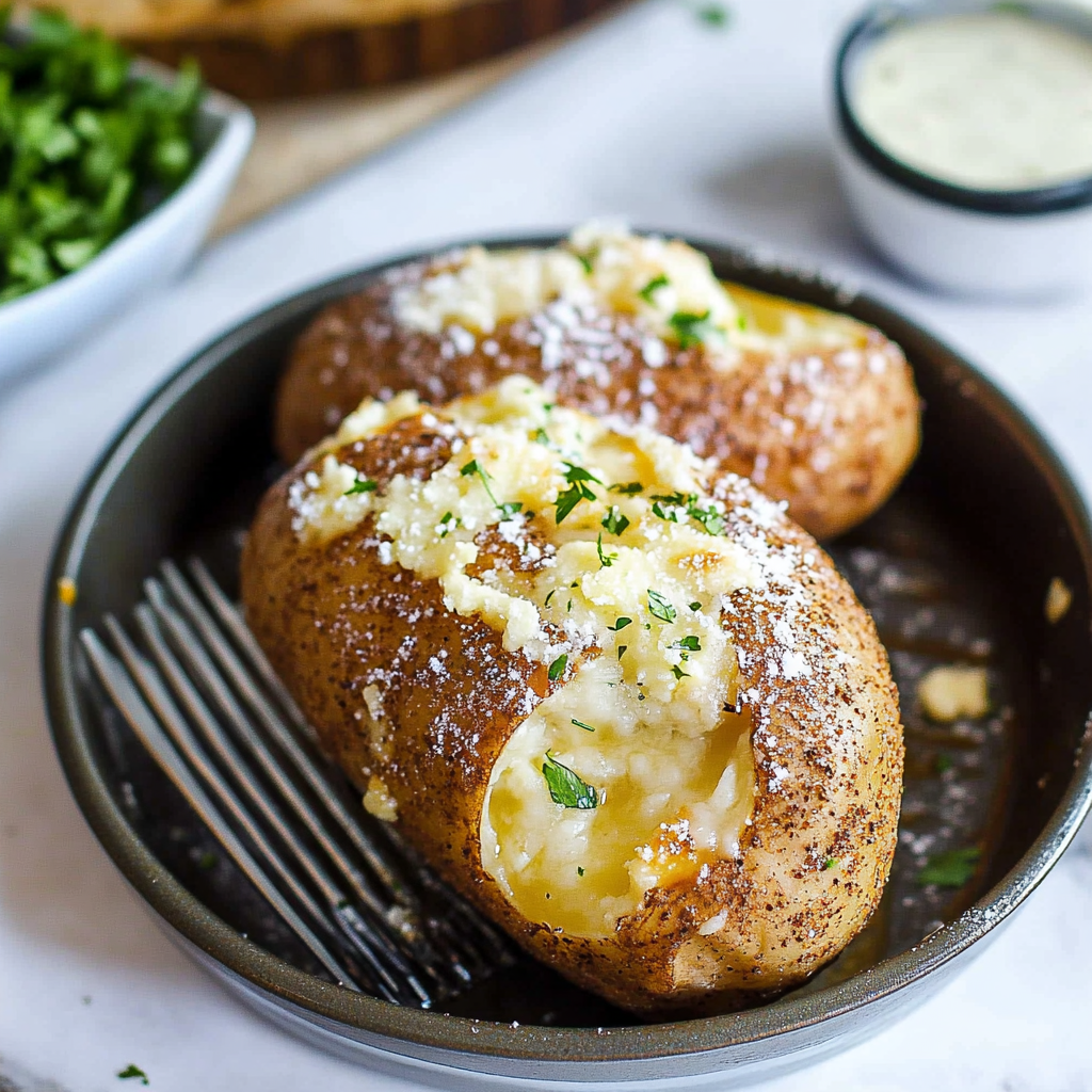 baked potatoes in the oven
