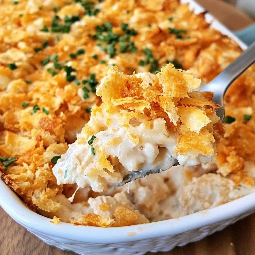 chicken casserole with ritz crackers