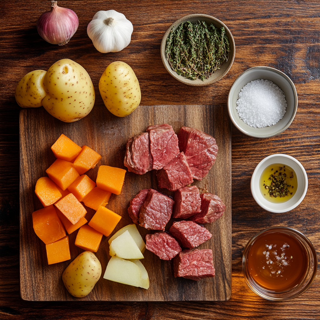 Apple Cider Stew Mash ingredients