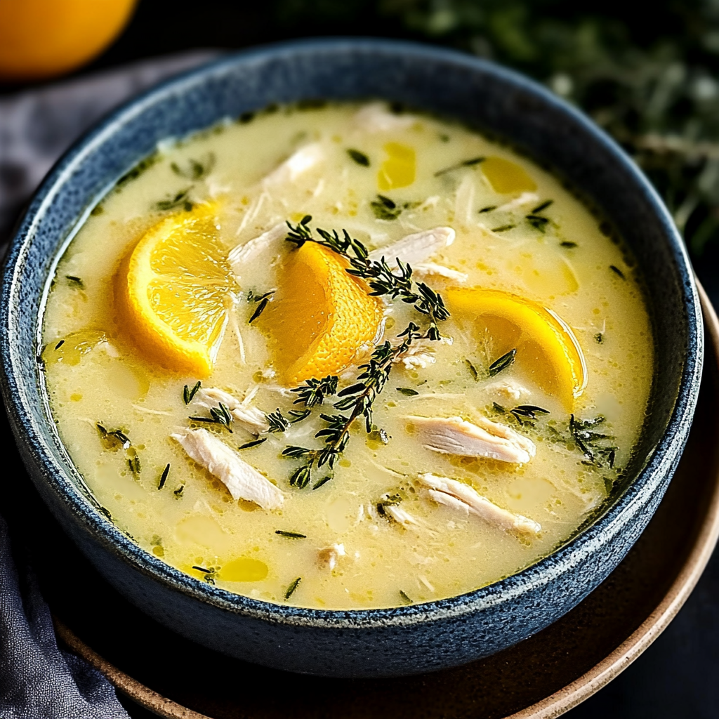 Avgolemono Lemon Chicken Soup