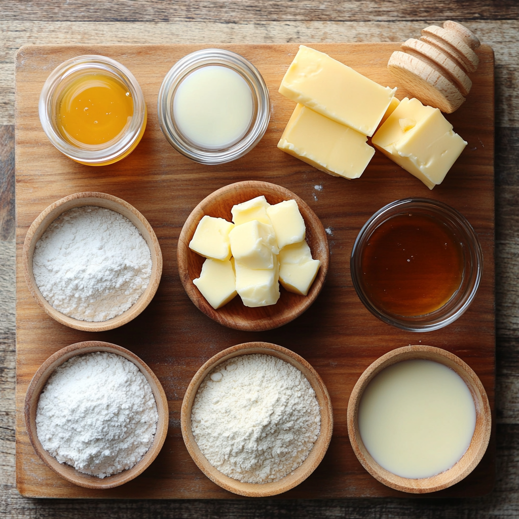 Belgian Waffles with Honey Vanilla Crème Fraîche ingredients