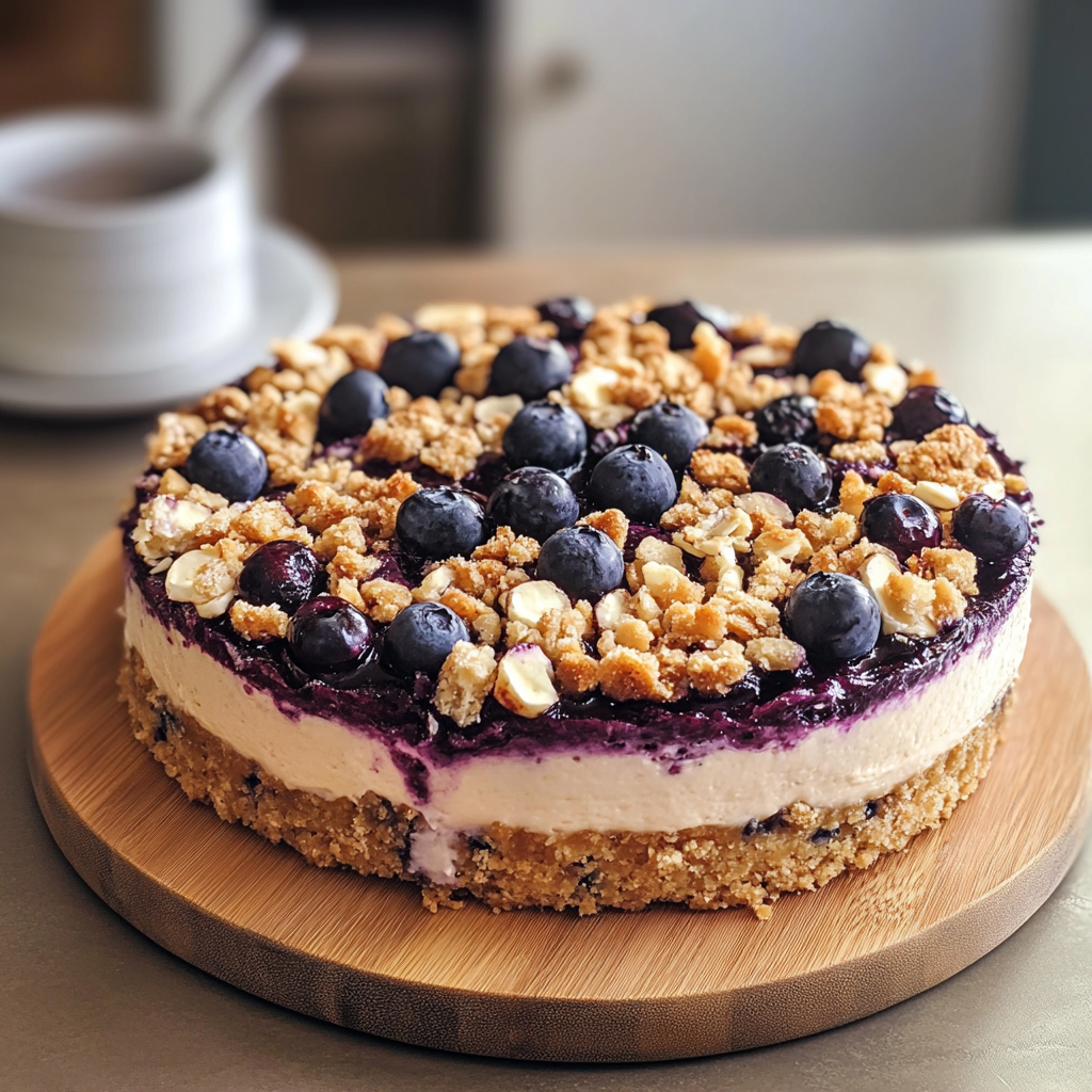 Blueberry Crumble Cheesecake
