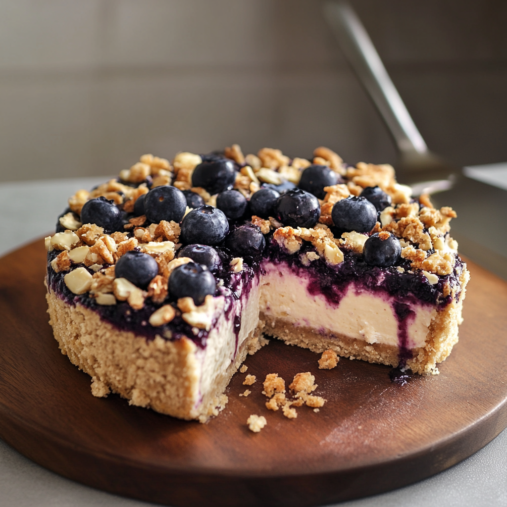 Blueberry Crumble Cheesecake