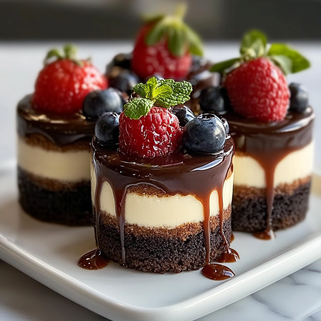 Brownie Cheesecake Dessert Cups