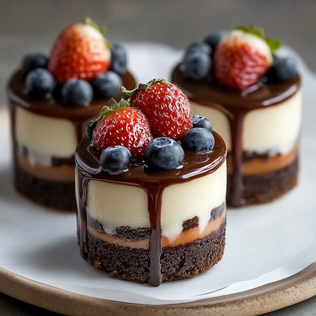 Brownie Cheesecake Dessert Cups