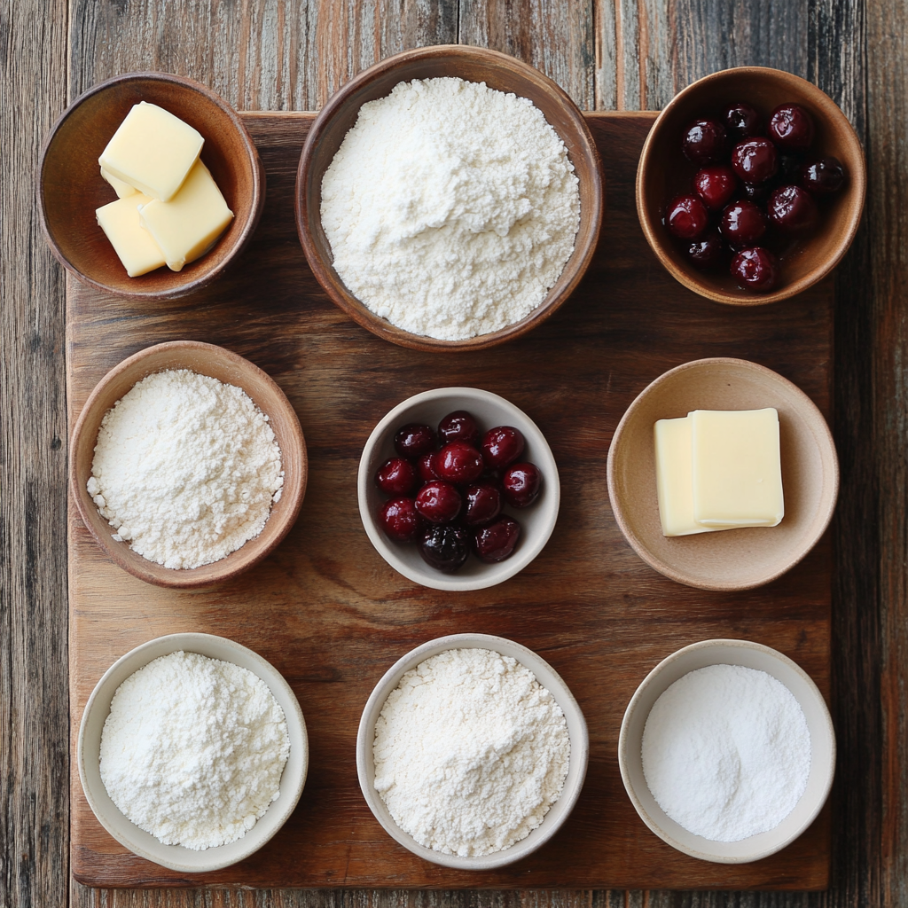 Cherry Cinnamon Rolls ingredients
