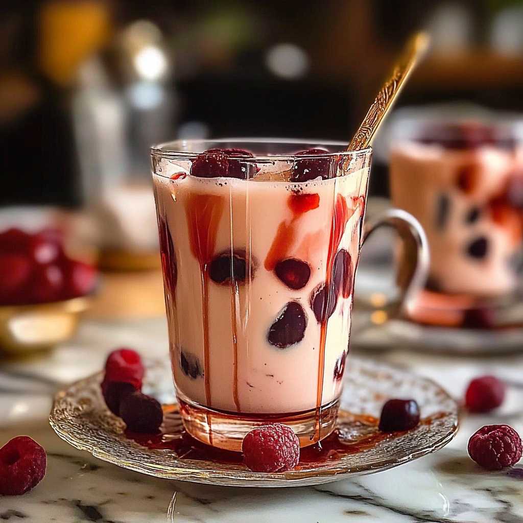 Cherry Earl Grey Milk Tea