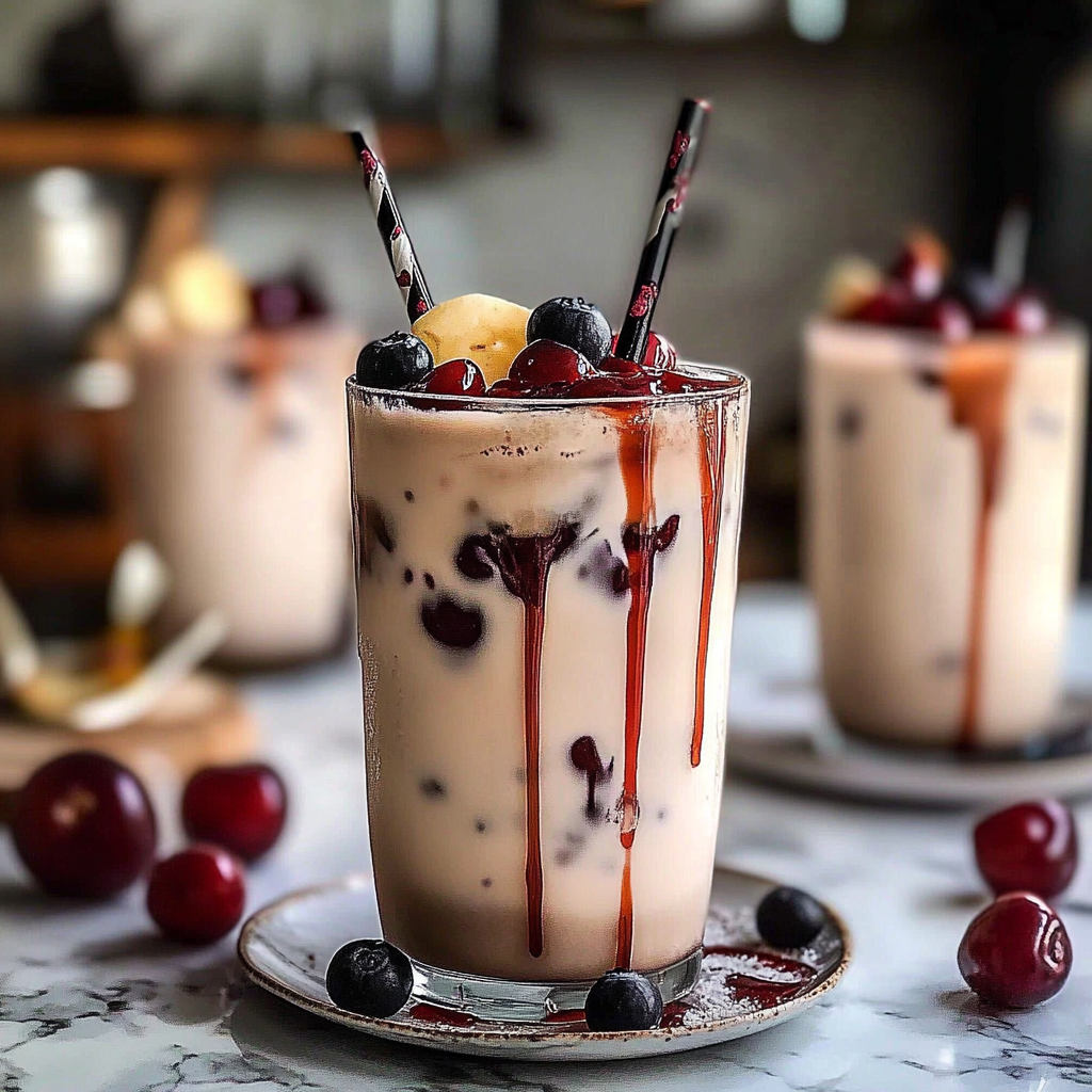 Cherry Earl Grey Milk Tea