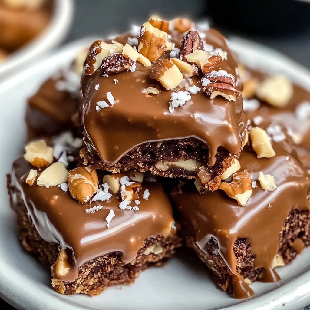 Chocolate Pecan Turtle Clusters