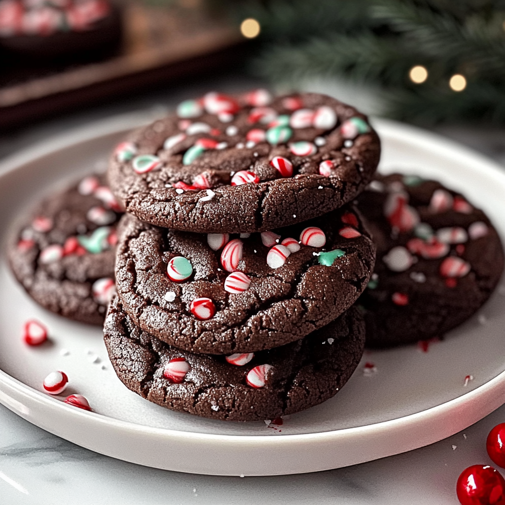 Chocolate Peppermint Cookies