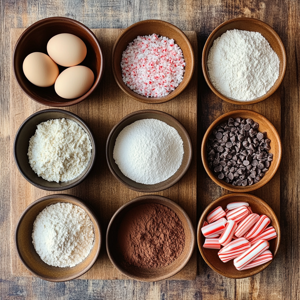 Chocolate Peppermint Cookies ingredients
