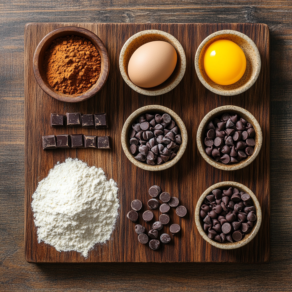 Chocolate Thumbprint Cookies ingredients