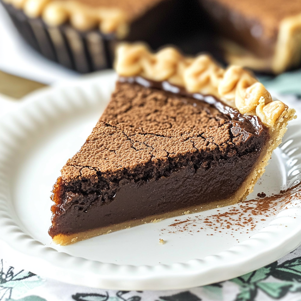 Christmas Chocolate Chess Pie