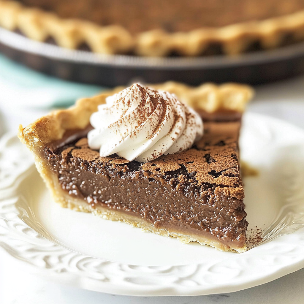 Christmas Chocolate Chess Pie