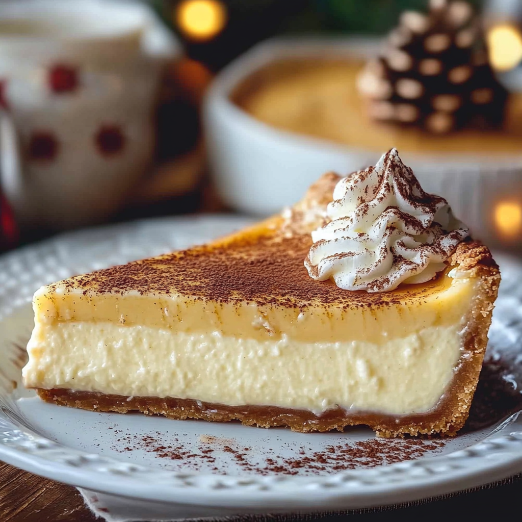 Christmas Eve Cinnamon-Vanilla Custard Pie