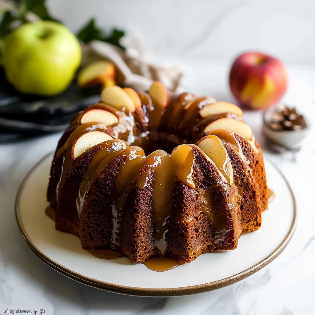 Christmas Glazed Apple Bundt Cake