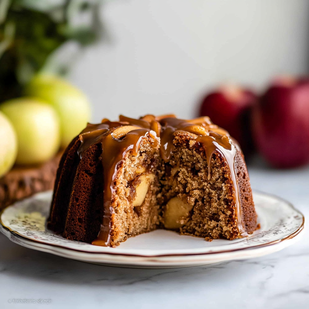 Christmas Glazed Apple Bundt Cake