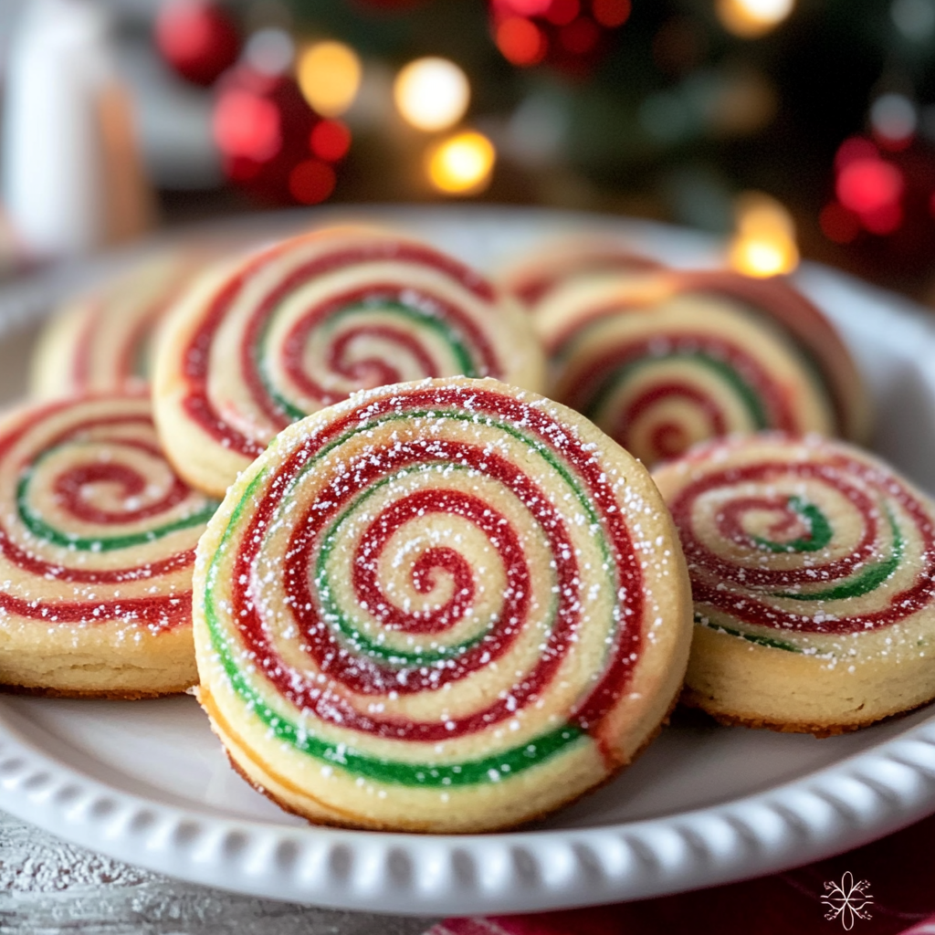 Christmas Pinwheel Cookies