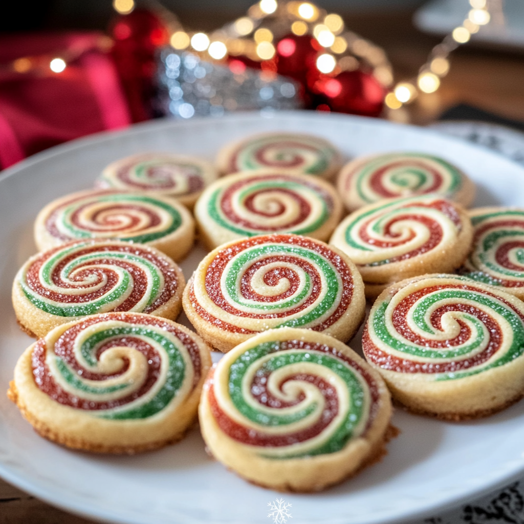 Christmas Pinwheel Cookies