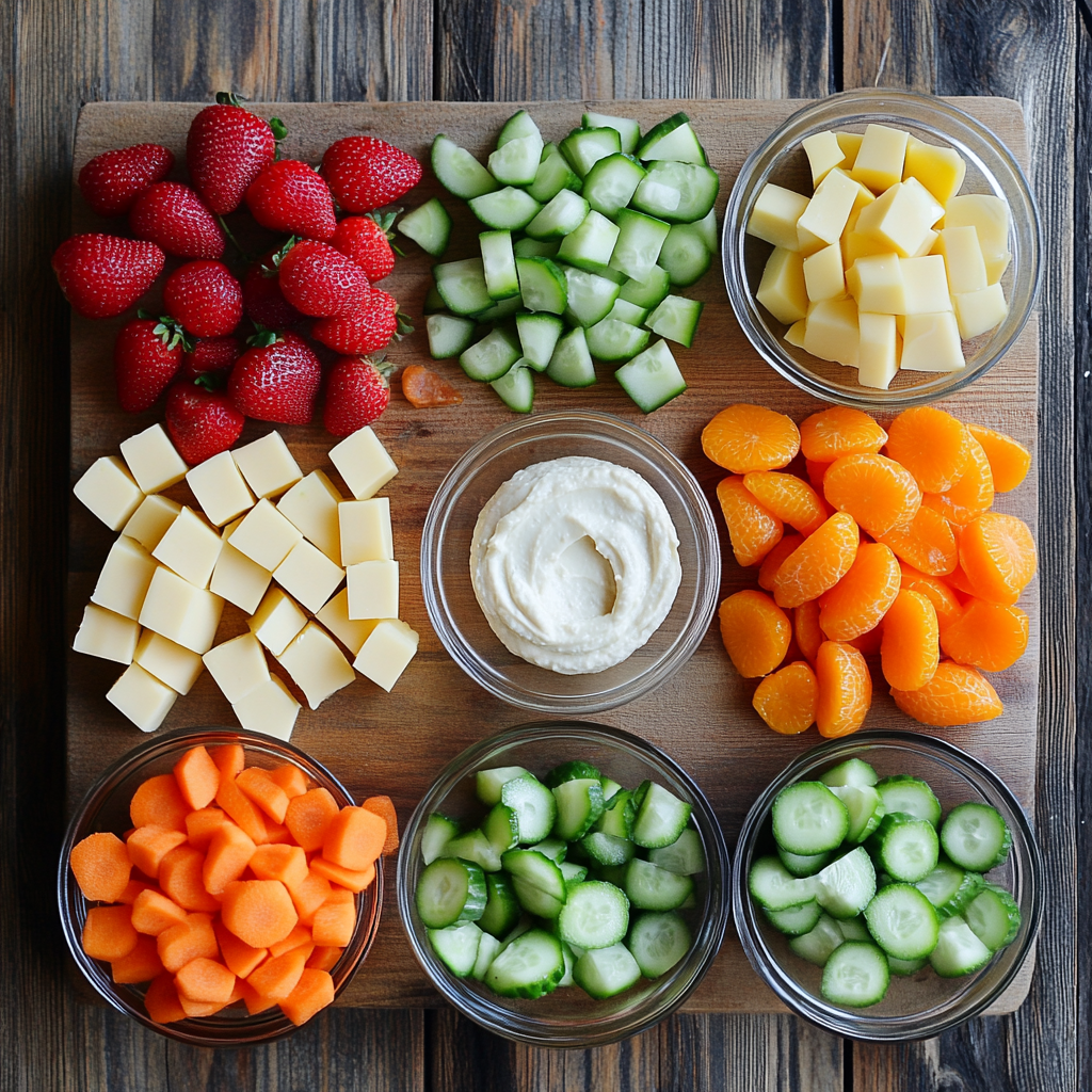 Christmas Snack Board kids ingredients