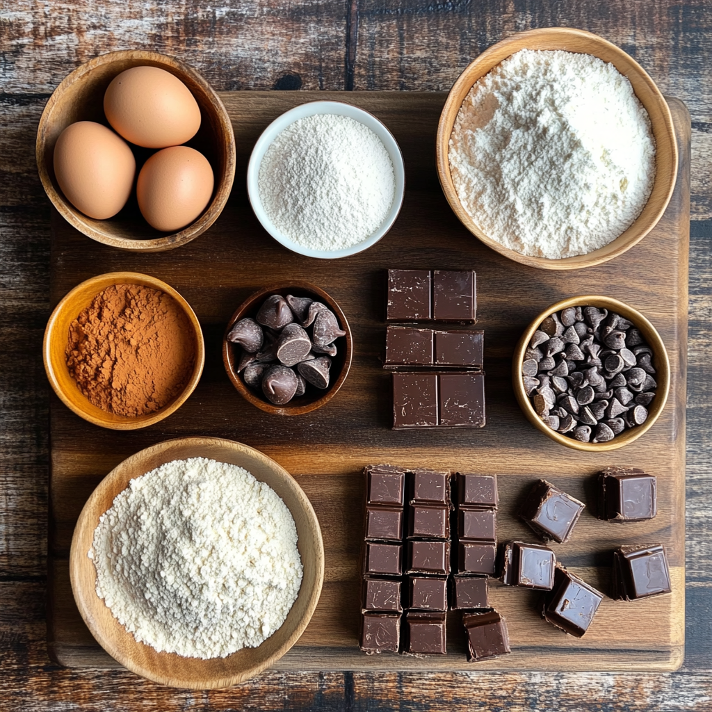 Christmas Snickers Brownies ingredients