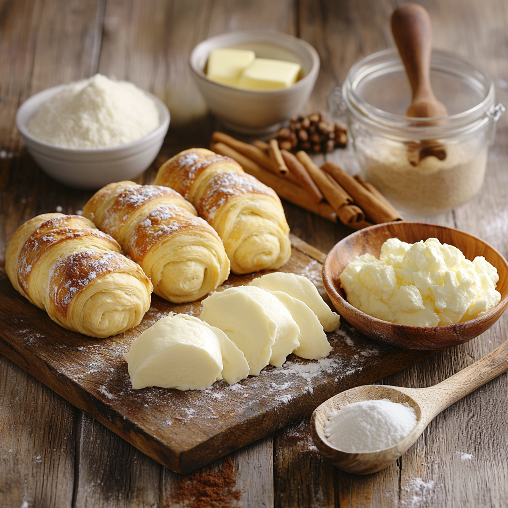 Christmas Sopapilla Cheesecake Bars ingredients