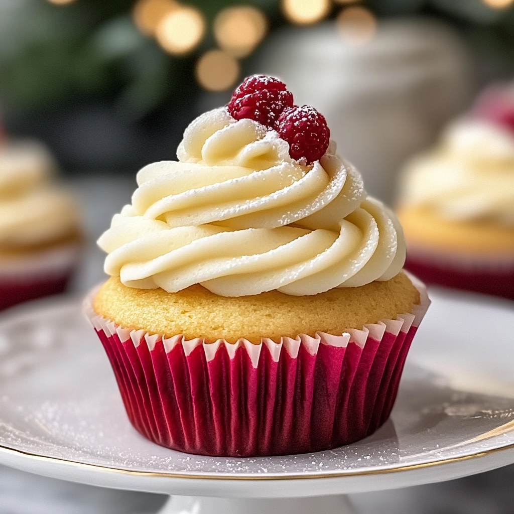 Christmas Vanilla Cupcakes